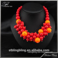colorful acrylic fashion jewelry necklace new model 2015